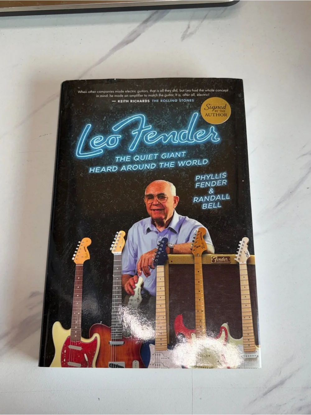 🔥 Leo Fender Quiet Giant 1st Printing Hardcover 2 Signatures Phyllis Fender Bell